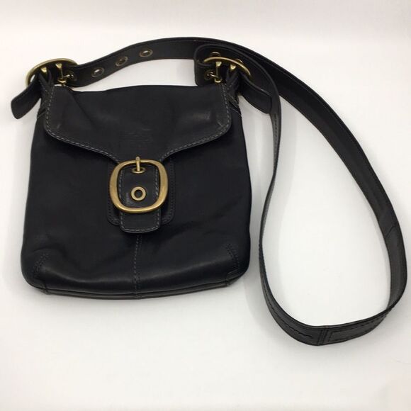 Coach Handbags - Coach Bleecker Black burnished leather Shoulder Handbag Style 11428